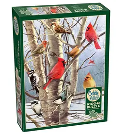 Cobble Hill Puzzles Winter Birds 1000-Piece Puzzle