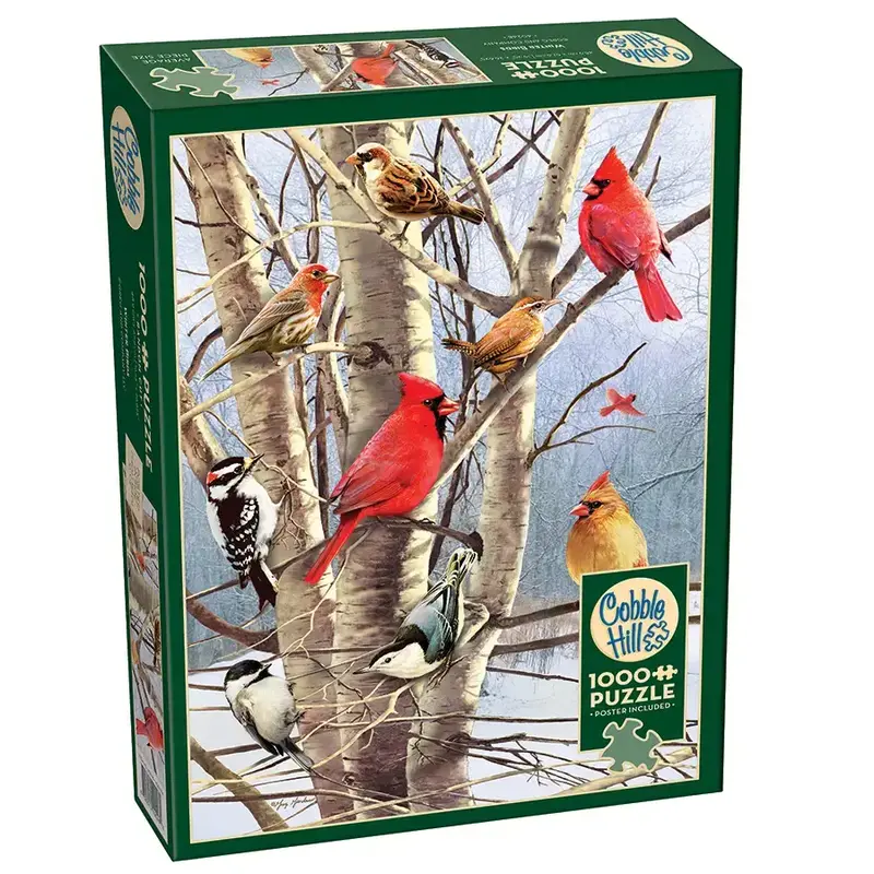Cobble Hill Puzzles Winter Birds 1000-Piece Puzzle