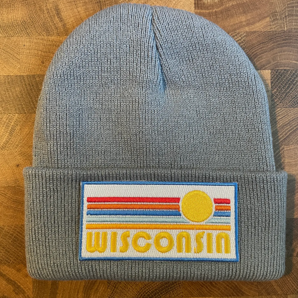Hey Mountains Kids Wisconsin Beanie