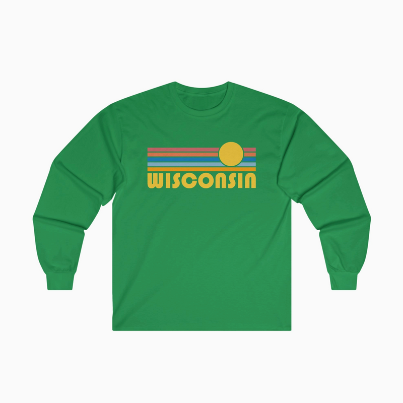 Hey Mountains Wisconsin Long Sleeve Shirt