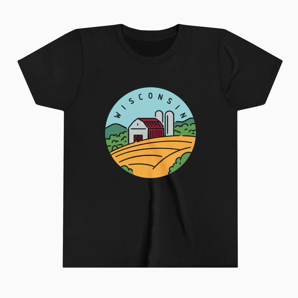 Hey Mountains Wisconsin Youth T-Shirt -