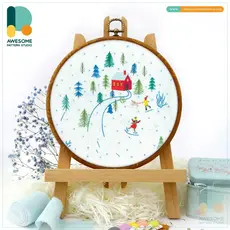Awesome Pattern Studio Happy Days Embroidery Kit