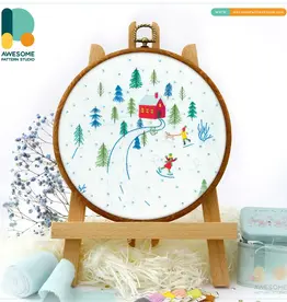 Awesome Pattern Studio Happy Days Embroidery Kit