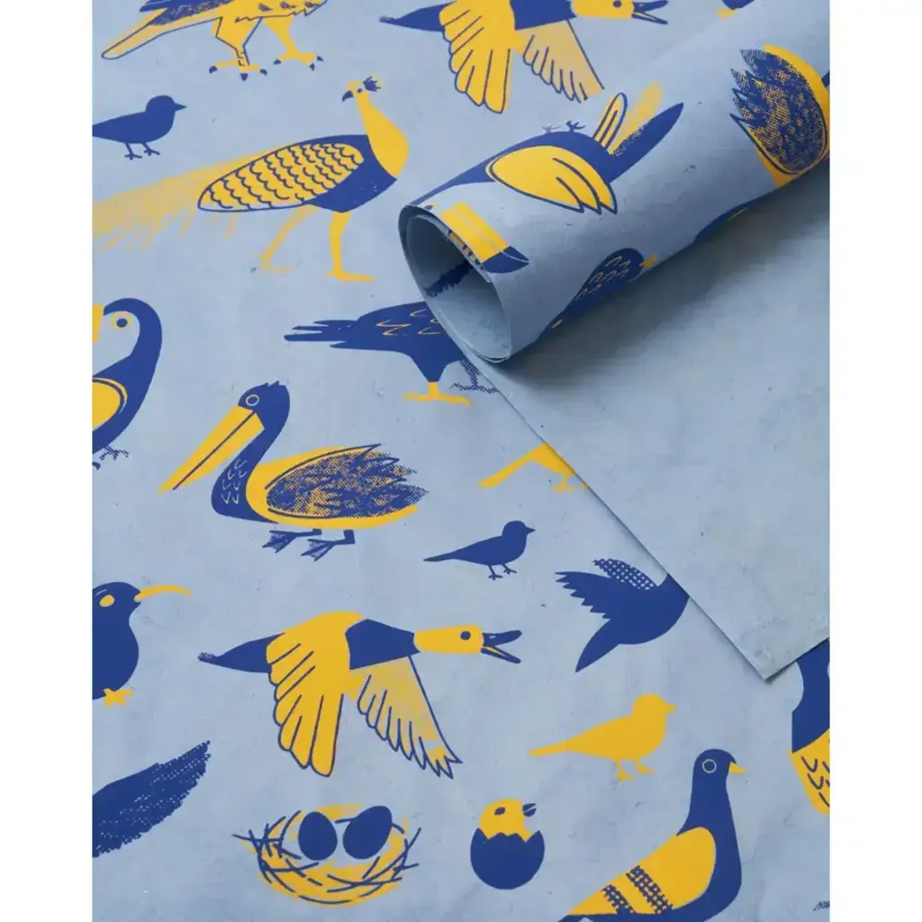 Cognitive Surplus Retro Ornithology Wrapping Paper (3 Pack)