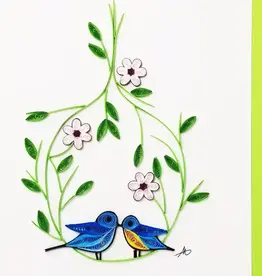 Iconic Quilling Quilling Greeting Love Birds