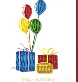 Iconic Quilling Quilling Greeting Happy Birthday Gifts and Balloons