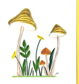 Iconic Quilling Quilling Greeting Wild Mushrooms