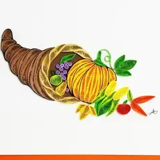 Iconic Quilling Quilling Greeting Cornucopia