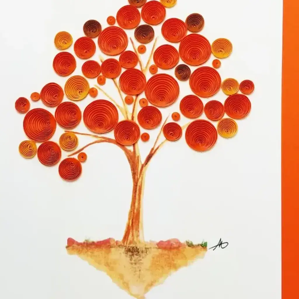 Iconic Quilling Quilling Greeting Fall Tree
