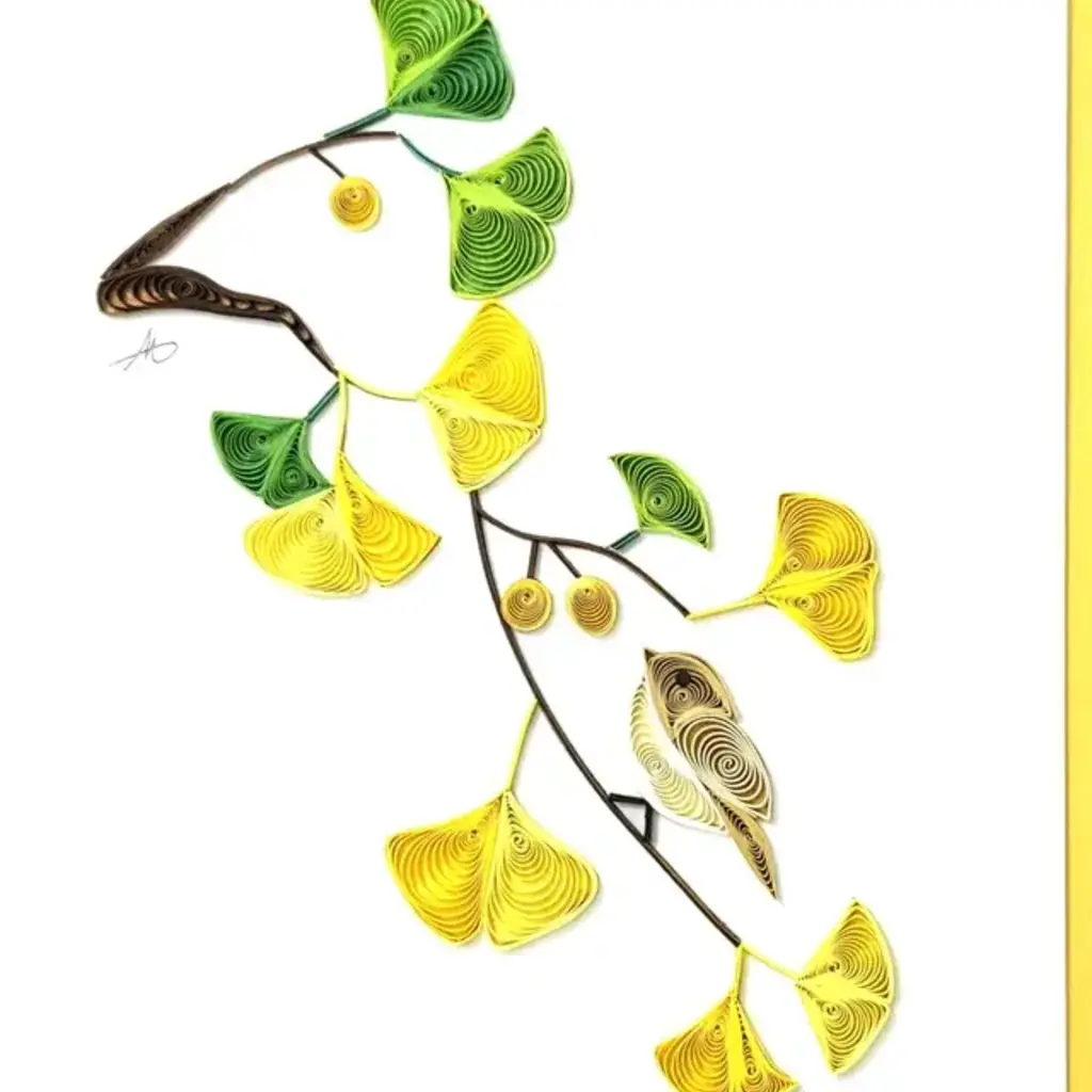 Iconic Quilling Quilling Greeting Ginko