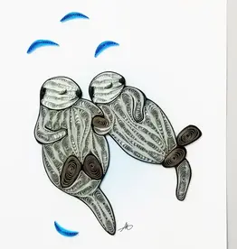 Iconic Quilling Quilling Greeting Otters