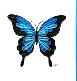 Iconic Quilling Quilling Greeting Blue Butterfly