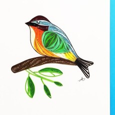 Iconic Quilling Quilling Greeting Five Color Bird
