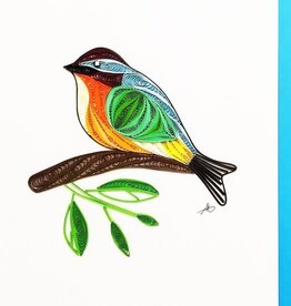 Iconic Quilling Quilling Greeting Five Color Bird