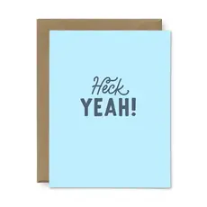 Ruff House Print Shop Greeting Card - Heck Yeah! Congratulations!