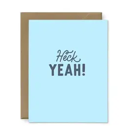 Ruff House Print Shop Greeting Card - Heck Yeah! Congratulations!
