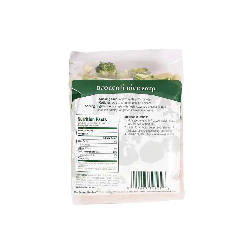 The Secret Garden Broccoli Rice Soup Mix (Secret Garden)