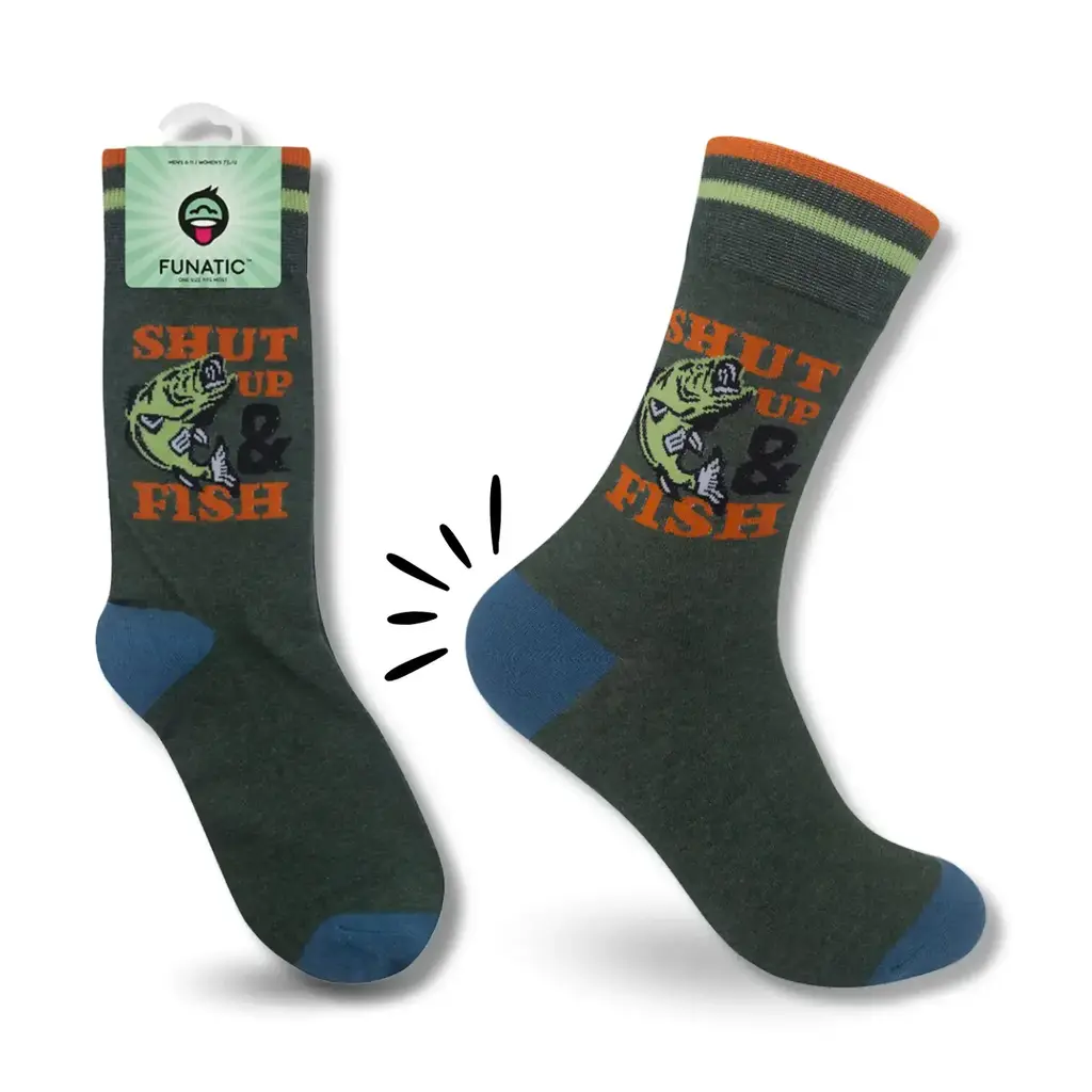 Funatic Socks - Shut Up & Fish