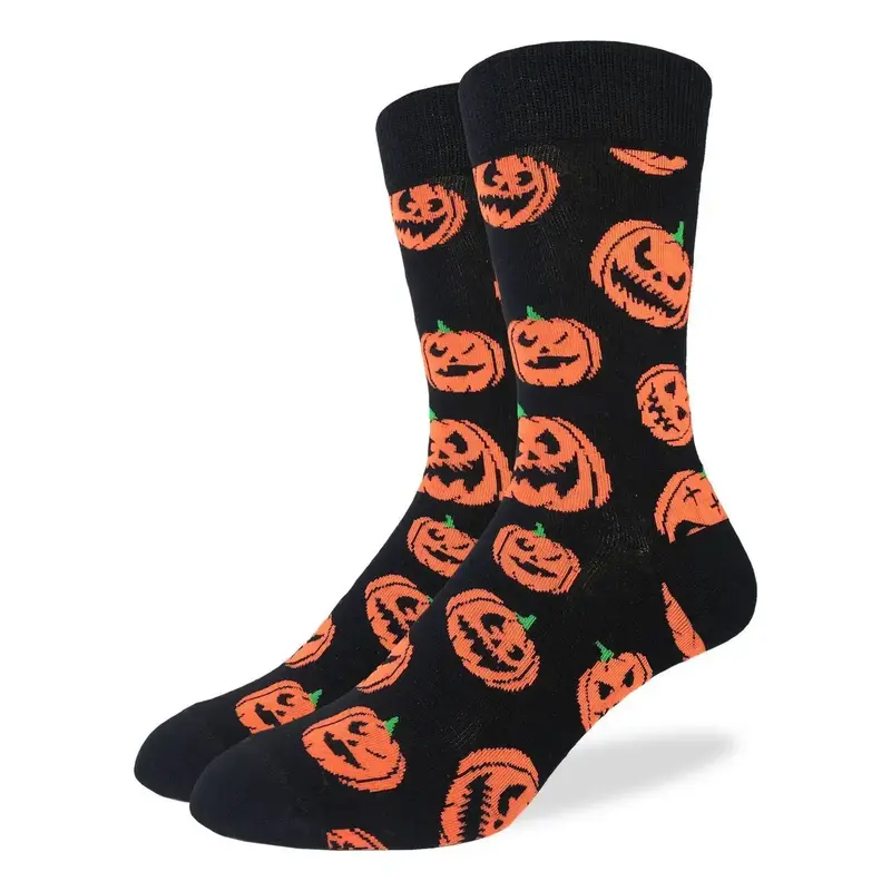 Good Luck Sock Crew Socks - Halloween Pumpkin