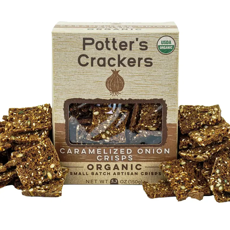 Potter's Crackers Potter's Crisps: Caramelized Onion