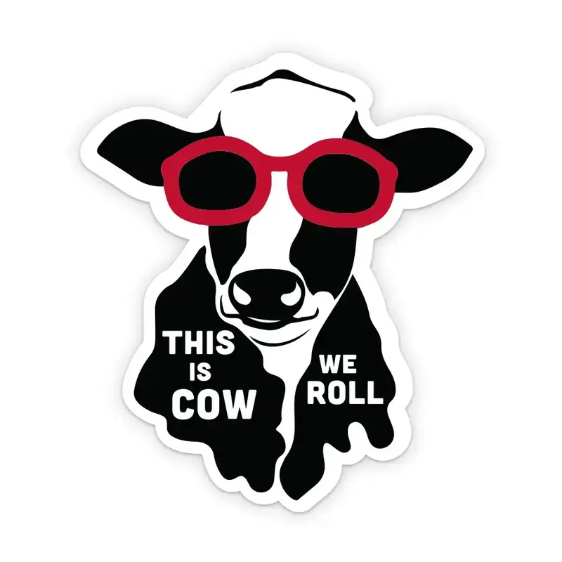 Giltee MKE Sticker - Cow We Roll