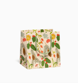 Red Cap Cards Holiday Gift Bag - Holiday Greens (Small)