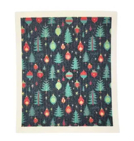 Driftless Studios Swedish Dishcloth - Christmas Trees & Ornaments