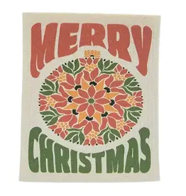 Driftless Studios Swedish Dishcloth -  Merry Christmas Bulb