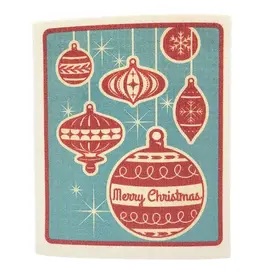Driftless Studios Swedish Dishcloth -  Merry Christmas Ornaments