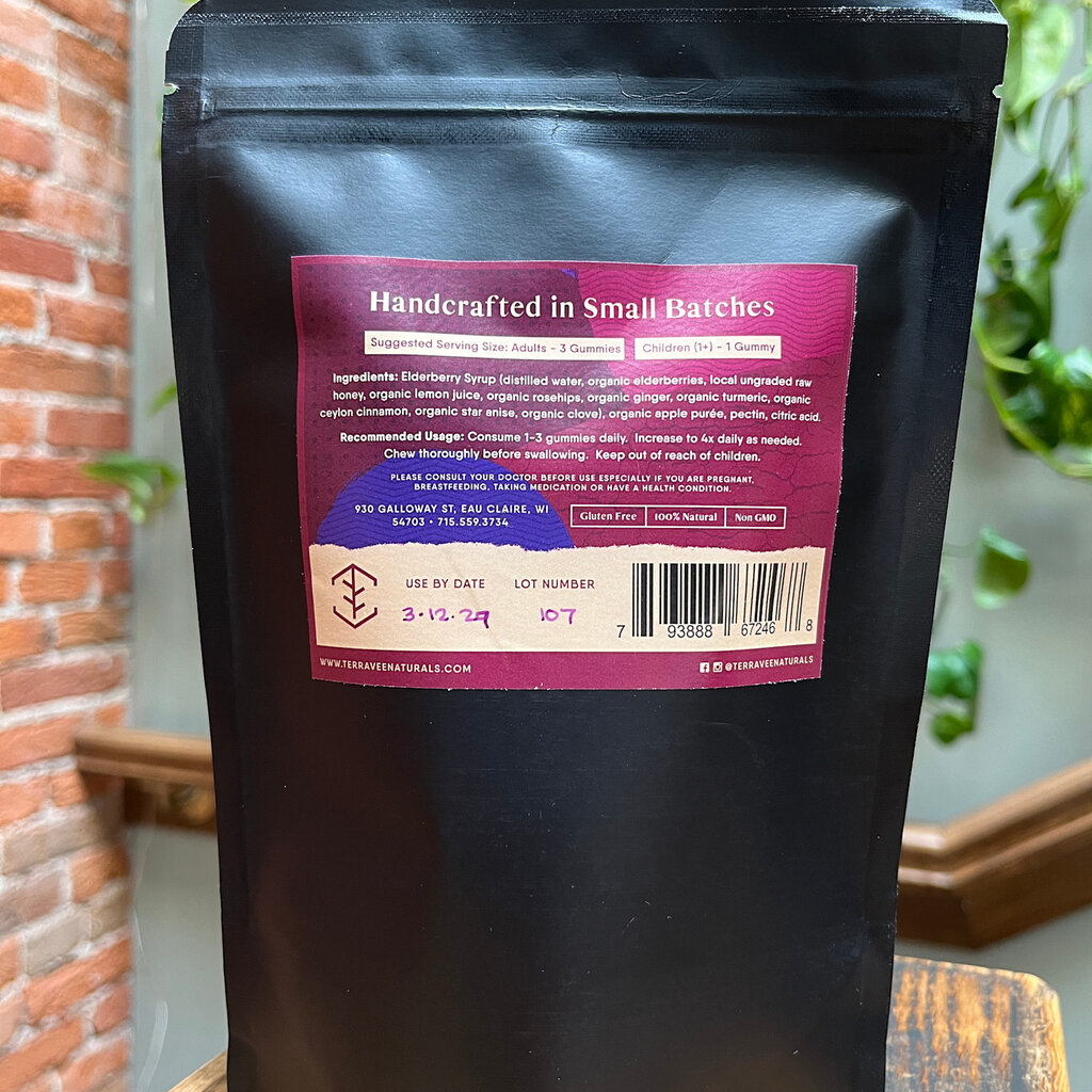 Terravee Naturals Elderberry Gummies