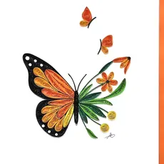 Iconic Quilling Quilling Greeting Card Monarch Butterflies