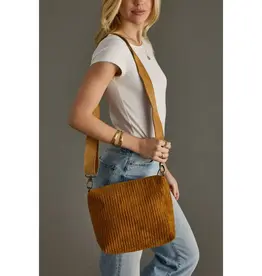 Panache (Faire) Mustard Corduroy Crossbody