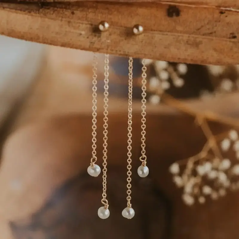 Hello Adorn Jewelry Hello Adorn - Pearl Fringe Backdrop