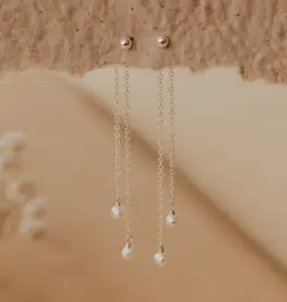 Hello Adorn Jewelry Hello Adorn - Pearl Fringe Backdrop Sterling Silver