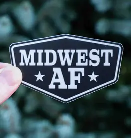 Hey Bear Outdoors Midwest Af Sticker