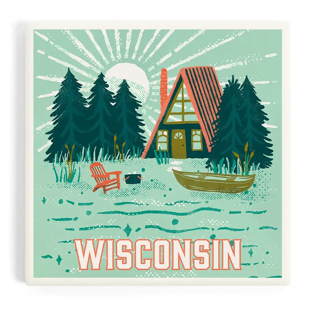 Volume One Ceramic Coaster - Lake Life