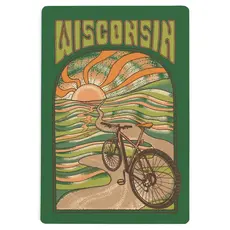 Volume One Wood Postcard - Groovy Escape Bike