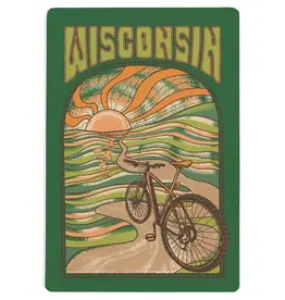 Volume One Wood Postcard - Groovy Escape Bike