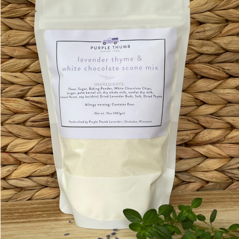 Purple Thumb Lavender Purple Thumb - White Chocolate, Thyme, Lavender Scone Mix