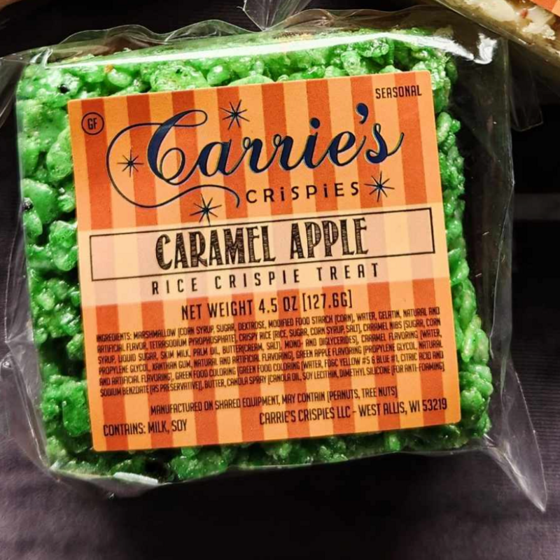 Carrie's Crispies Crispy Treat - Caramel Apple