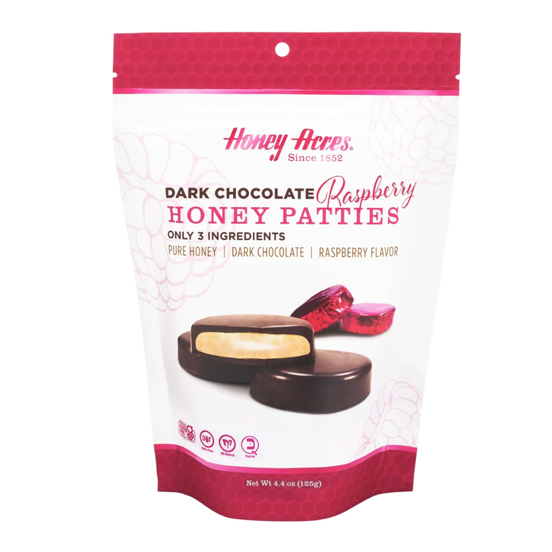 Honey Acres Inc. Honey Acres  - Dark Chocolate Raspberry Honey Patties