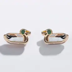 Larissa Loden Enamel Stud Earring - Duck