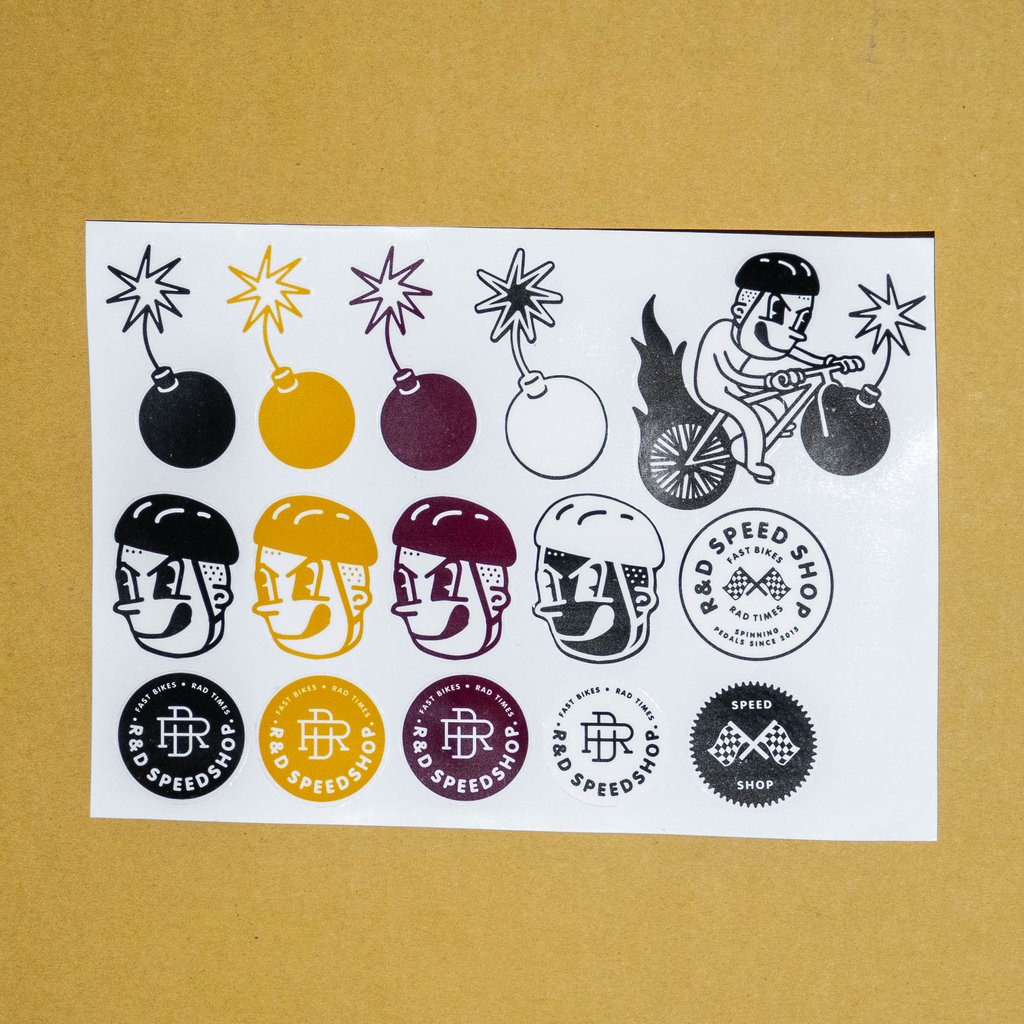 R&D R&D STICKERS PACK
