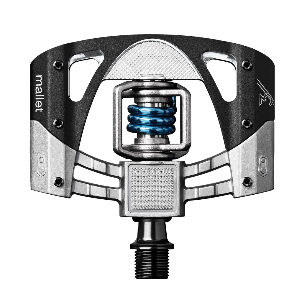CRANK BROTHERS Crankbrothers Mallet 3 Pedal Raw / Black / Light Blue Spring