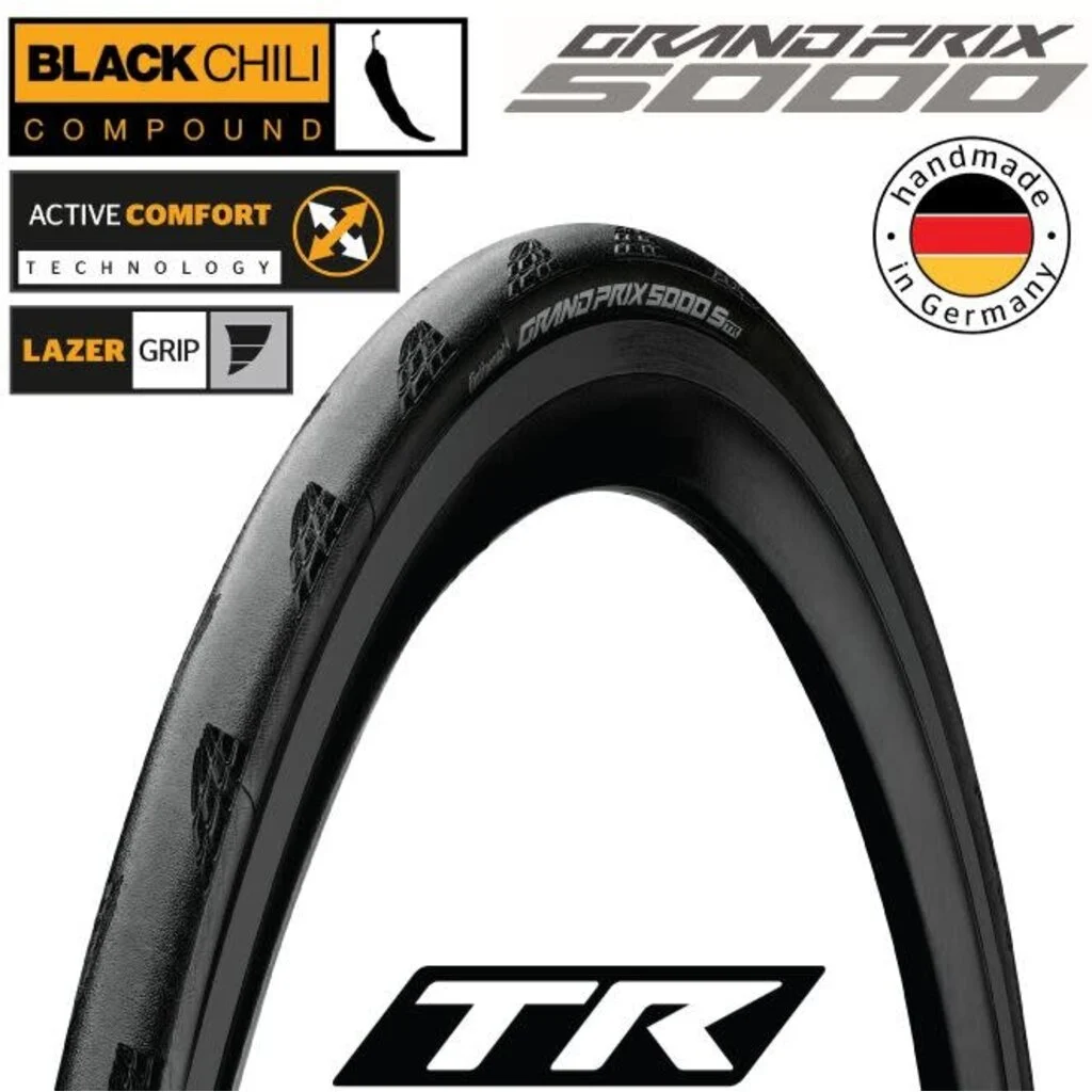 Continental R GP5000 S TR FLD Black Black 700x30 - R&D Cycles