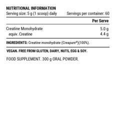 Pillar Performance - CREATINE MONOHYDRATE