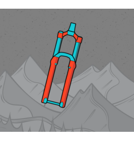 RIDE WRAP RIDEWRAP TAILORED - ROCKSHOX ZEB 29 2023-ON FORK KIT MATTE