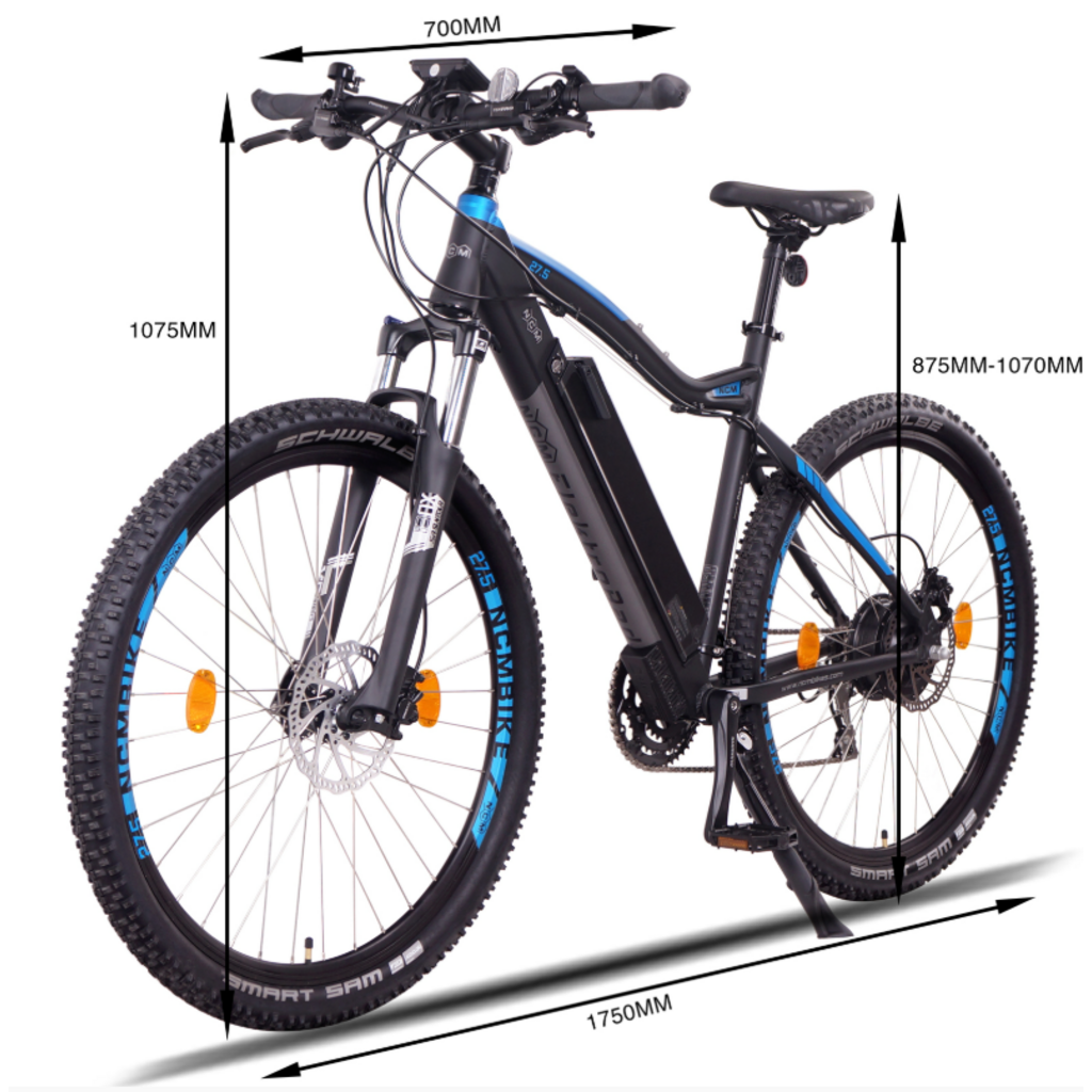 NCM Moscow M3 Electric Mountain E-Bike 250W 576WH Battery 29