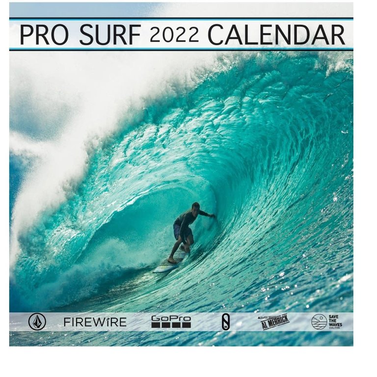 S & A PUBLISHING 2022 PRO SURF CALENDAR - BALARAM ON THE COVER