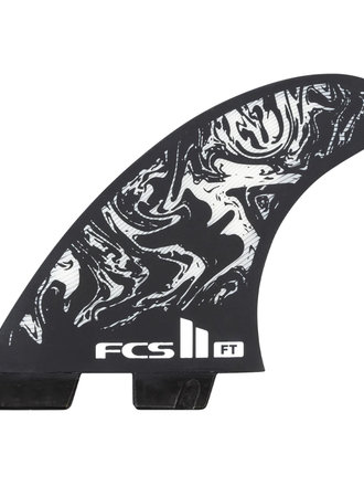 FCS FCS II FT PC MEDIUM BLK/WHT TRI FINS FCS FCS II FT PC MEDIUM BLK/WHT TRI FINS